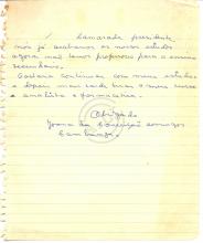 Carta de Joana Cambanza ao Presidente do MPLA