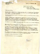 Carta de Maurice Gastaud a Agostinho Neto.