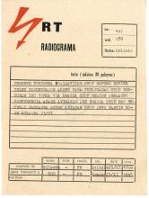 Radiograma de «Kilamba» a «Tchiweka», nº 437