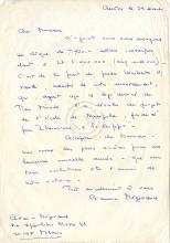 Carta de C. Mégeraud a Lúcio Lara?