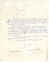 Carta de Ananias Escórcio a Lúcio Lara, pedindo uma bolsa de estudos