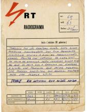 Radiograma de «Pedalé» a «Tchiweka»