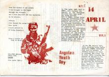 Panfleto pelo Dia da Juventude Angolana