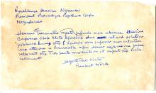 Telegrama de Agostinho Neto a Marien Ngouabi