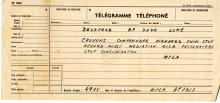 Telegrama de Lúcio Lara a Delapraz e à CPR