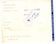 Telegrama de Rosenkrantz a Lúcio Lara