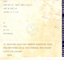 Telegrama de PAIGC ao MPLA