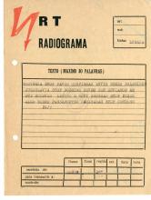Radiograma de Condese a Tchiweka