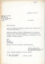 Carta de Hillevi Nilsson às edições Révolution Afrique