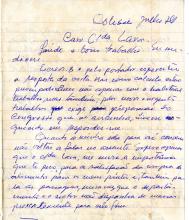 Carta de João a Lúcio Lara