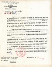 Carta do Ministério dos Negócios Estrangeiros da RP Congo