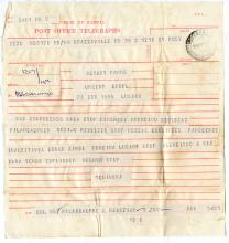 Telegrama de Tchiweka a Kilamba