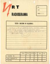 Radiograma de EMFL ao Programa A (MPLA)