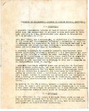 Projecto de Regulamento interno do Comité Central Provisório (MPLA)