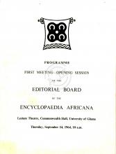 «First meeting of the Editorial Board of the Africana Encyclopaedia