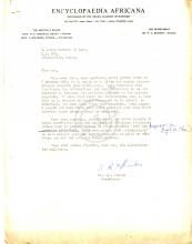 Carta de W.A. Hunton a Lúcio Lara