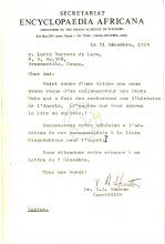 Carta de W.A. Hunton a Lúcio Lara