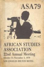 22nd Annual Meeting - African Studies Association