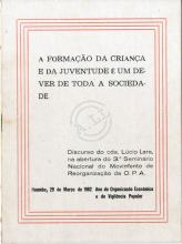 Discurso de Lúcio Lara no 3º Seminário da OPA (29 Março 1982)