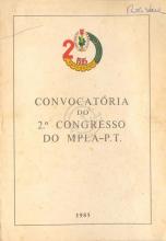 Convocatória do 2º Congresso do MPLA-PT