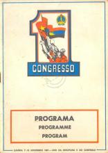 Programa do acto central do 1º Congresso