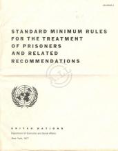 Standard minimum rules for the treatment of prisoners