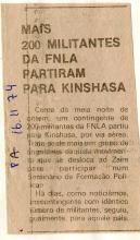 Militantes da FNLA a caminho de Kinshasa