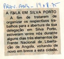 A FNLA em Silva Porto