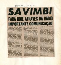 Anunciada comunicação de Savimbi pela rádio