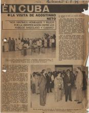 Visita oficial do Presidente Agostinho Neto a Cuba