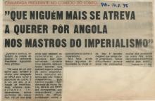 Visita do Presidente Agostinho Neto a Benguela