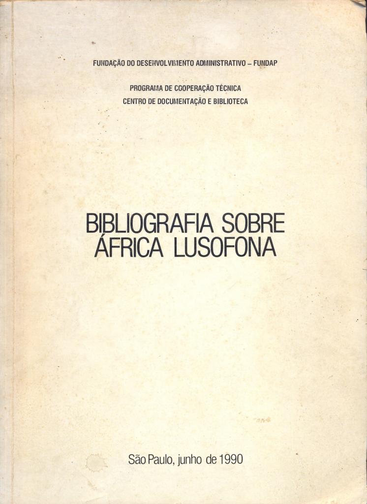 Bibliografia sobre África Lusofona