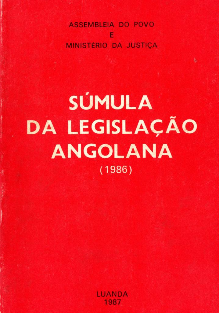 Súmula da Legislação Angolana (1986)