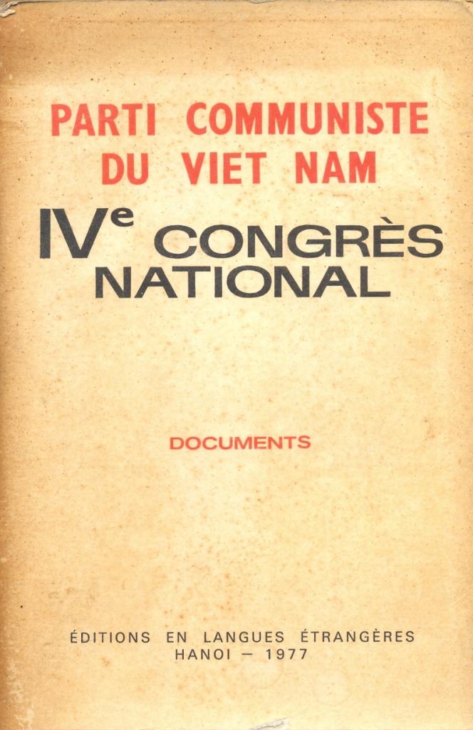 Iv Congrès National. Documents