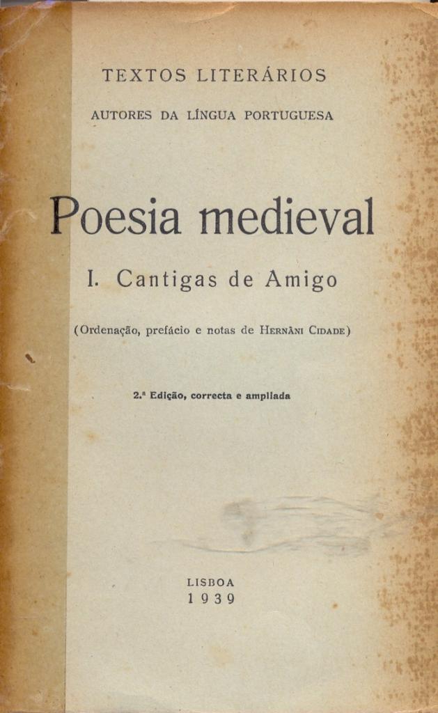 Poesia Medieval. I