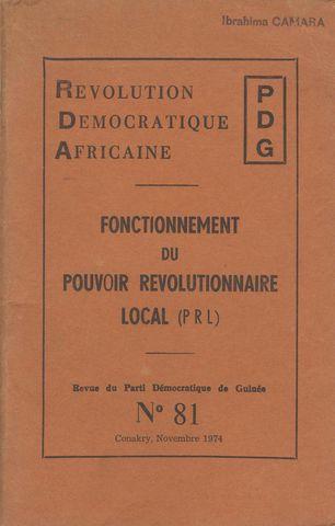 Révolution Démocratique Africaine (RDA) - Revue du PDG