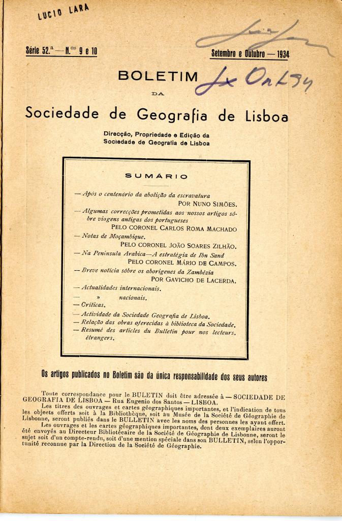 Boletim da Sociedade de Geografia de Lisboa