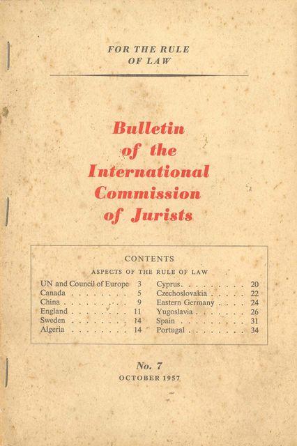 Bulletin of the International Commission of Jurists