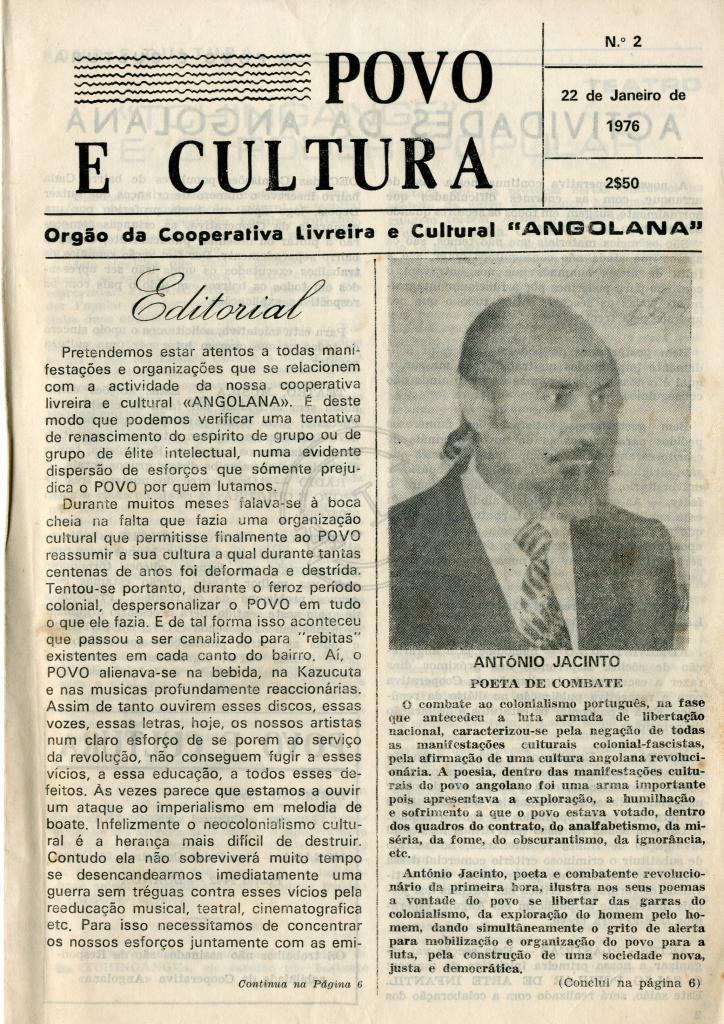 Povo e Cultura (Cooperativa Livreira e Cultural «Angolana»)