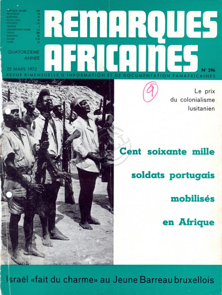 Artigo do Remarques Congolaises nº 396