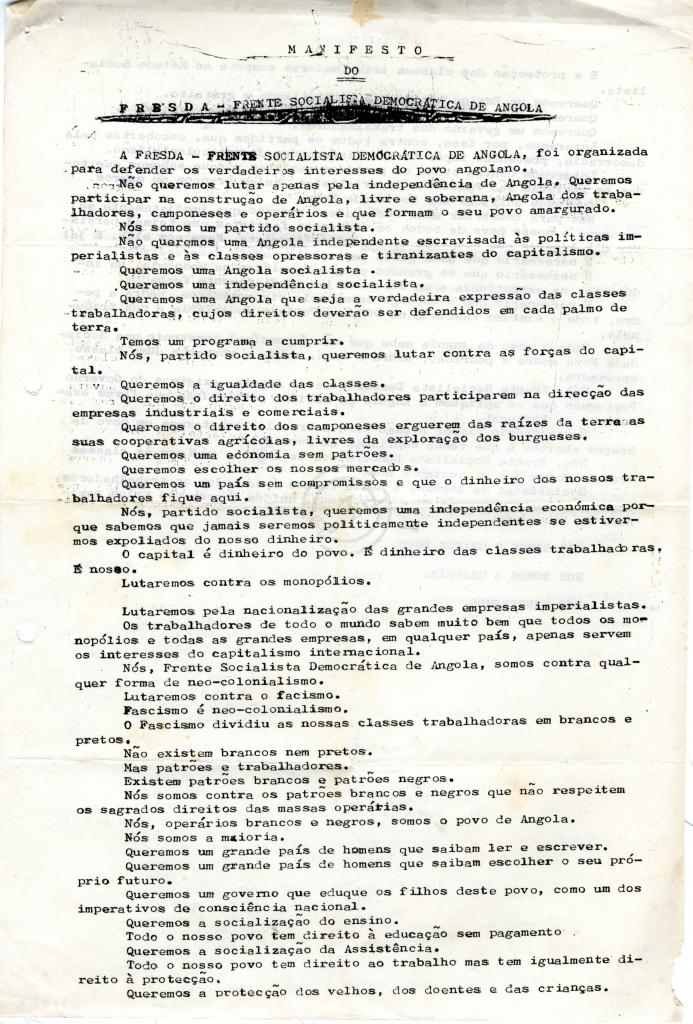 Manifesto do FRESDA