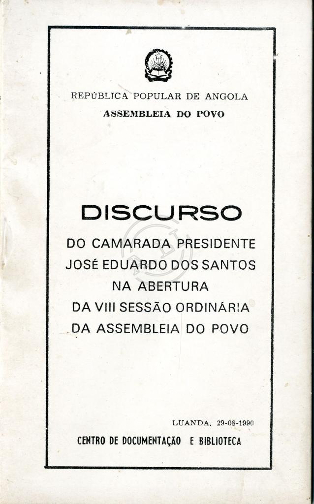 Discurso de José Eduardo dos Santos (1990)