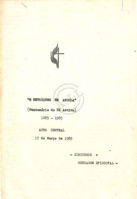 O Metodismo em Angola