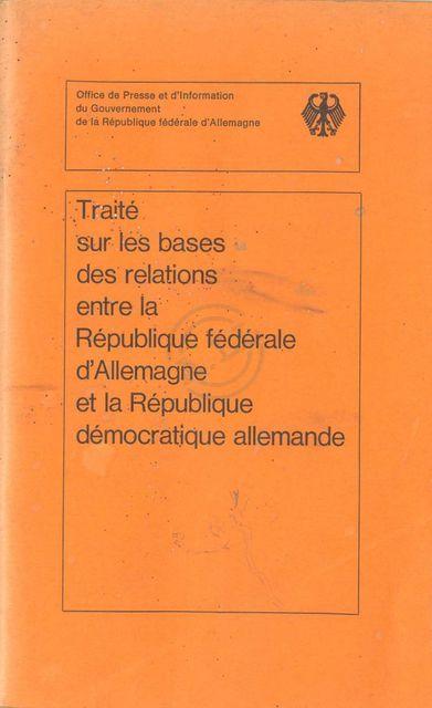 Traité sur les bases des relations entre la RFA et la RDA